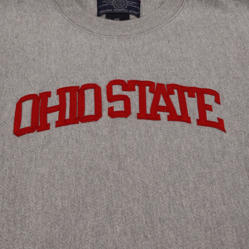 Champion Vintage Ohio State Sweatshirt Mens XXL Grey Crewneck